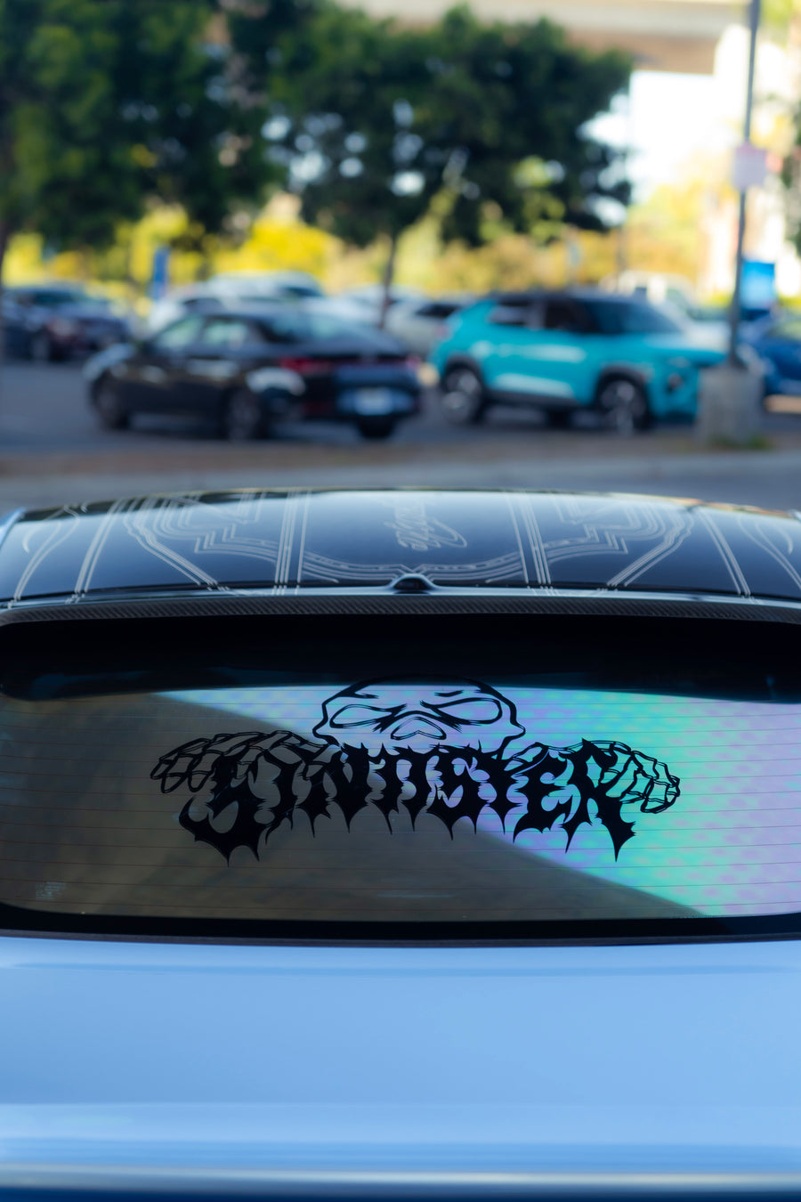 GRIM REAR WINDSHIELD BANNER
